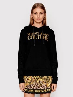 Versace Jeans Couture Γυναίκες Μπλούζες Μπλούζα Logo 72HAIT02 Μαύρο Regular Fit