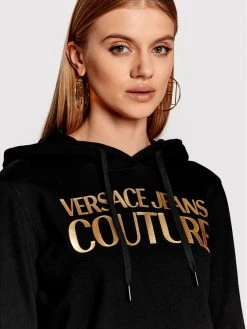 Versace Jeans Couture Γυναίκες Μπλούζες Μπλούζα Logo 72HAIT02 Μαύρο Regular Fit -Versace Jeans Couture Εκπτώσεις unnamed file 701