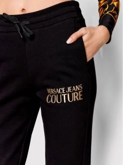 Versace Jeans Couture Γυναίκες Παντελόνια Φόρμας Παντελόνι φόρμας Logo 72HAAT01 Μαύρο Regular Fit -Versace Jeans Couture Εκπτώσεις unnamed file 706