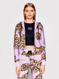 Versace Jeans Couture Γυναίκες Μπλούζες Μπλούζα Regalia 72HAI306 Μωβ Regular Fit