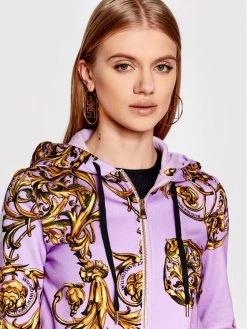 Versace Jeans Couture Γυναίκες Μπλούζες Μπλούζα Regalia 72HAI306 Μωβ Regular Fit -Versace Jeans Couture Εκπτώσεις unnamed file 717