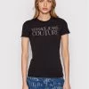 Versace Jeans Couture Γυναίκες T-shirts T-Shirt 73HAHT02 Μαύρο Regular Fit -Versace Jeans Couture Εκπτώσεις unnamed file 73