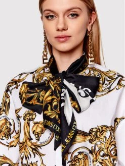 Versace Jeans Couture Γυναίκες Casual Πουκάμισα Πουκάμισο 72HAL2A7 Λευκό Regular Fit -Versace Jeans Couture Εκπτώσεις unnamed file 732