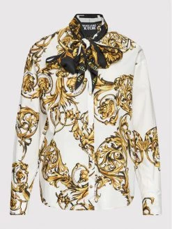 Versace Jeans Couture Γυναίκες Casual Πουκάμισα Πουκάμισο 72HAL2A7 Λευκό Regular Fit -Versace Jeans Couture Εκπτώσεις unnamed file 733