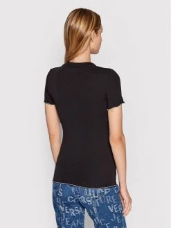 Versace Jeans Couture Γυναίκες T-shirts T-Shirt 73HAHT02 Μαύρο Regular Fit -Versace Jeans Couture Εκπτώσεις unnamed file 75