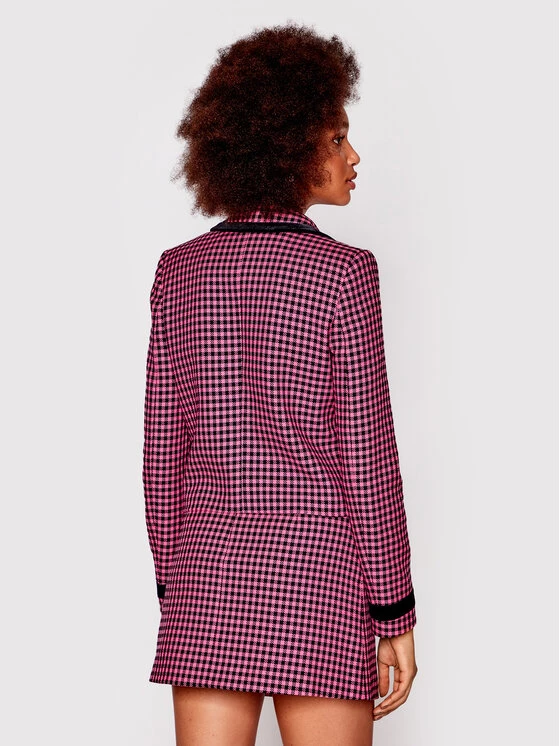 Versace Jeans Couture Γυναίκες Σακάκια & Μπλέιζερ Μπλέιζερ Jacquard Dis Vichy Bicolore 71HAQ703 Ροζ Regular Fit 5 Versace Jeans Couture Γυναίκες Σακάκια & Μπλέιζερ Μπλέιζερ Jacquard Dis Vichy Bicolore 71HAQ703 Ροζ Regular Fit - Image 3