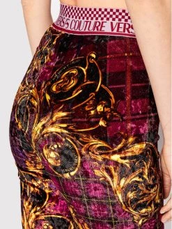 Versace Jeans Couture Γυναίκες Κολάν 71HAC101 Μπορντό Slim Fit -Versace Jeans Couture Εκπτώσεις unnamed file 765