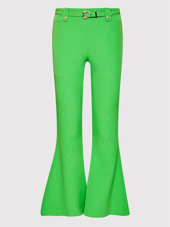 Versace Jeans Couture Γυναίκες Υφασμάτινα Παντελόνια Παντελόνι υφασμάτινο Flared 71HAA111 Πράσινο Regular Fit 7 Versace Jeans Couture Γυναίκες Υφασμάτινα Παντελόνια Παντελόνι υφασμάτινο Flared 71HAA111 Πράσινο Regular Fit - Image 5