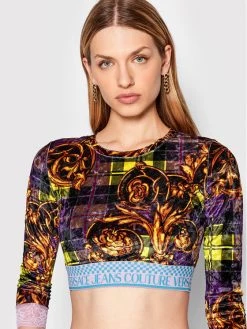 Versace Jeans Couture Γυναίκες Μπλουζάκια Μπλουζάκι Tartan Baroque Print 71HAH229 Έγχρωμο Slim Fit 13 Versace Jeans Couture Γυναίκες Μπλουζάκια Μπλουζάκι Tartan Baroque Print 71HAH229 Έγχρωμο Slim Fit -Versace Jeans Couture Εκπτώσεις unnamed file 825