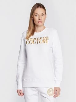 Versace Jeans Couture Γυναίκες Μπλούζες Μπλούζα Logo 73HAIT01 Λευκό Regular Fit