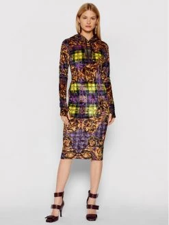 Versace Jeans Couture Γυναίκες Πλεκτά Φορέματα Φόρεμα υφασμάτινο 71HAO927 Έγχρωμο Regular Fit