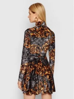 Versace Jeans Couture Γυναίκες Καθημερινά Φορέματα Φόρεμα καθημερινό 71HAO928 Γκρι Regular Fit -Versace Jeans Couture Εκπτώσεις unnamed file 858