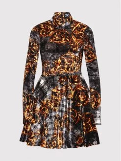 Versace Jeans Couture Γυναίκες Καθημερινά Φορέματα Φόρεμα καθημερινό 71HAO928 Γκρι Regular Fit -Versace Jeans Couture Εκπτώσεις unnamed file 860