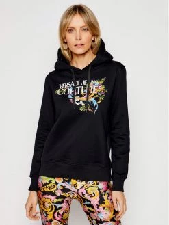 Versace Jeans Couture Γυναίκες Μπλούζες Μπλούζα B6HWA7KC Μαύρο Regular Fit