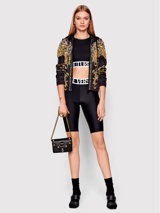 Versace Jeans Couture Γυναίκες Αθλητικά Σορτς Αθλητικό σορτς Logo 72HAC110 Μαύρο Slim Fit 4 Versace Jeans Couture Γυναίκες Αθλητικά Σορτς Αθλητικό σορτς Logo 72HAC110 Μαύρο Slim Fit - Image 2