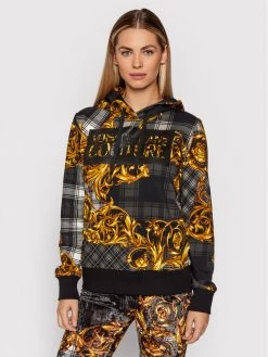 Versace Jeans Couture Γυναίκες Μπλούζες Χωρίς Φερμουάρ Μπλούζα 71HAI3A8 Γκρι Regular Fit