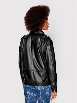 Versace Jeans Couture Γυναίκες Δερμάτινα Μπουφάν Μπουφάν δερμάτινο 73HAVP00 Μαύρο Regular Fit -Versace Jeans Couture Εκπτώσεις unnamed file 95