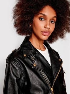 Versace Jeans Couture Γυναίκες Δερμάτινα Μπουφάν Μπουφάν δερμάτινο 73HAVP00 Μαύρο Regular Fit -Versace Jeans Couture Εκπτώσεις unnamed file 96