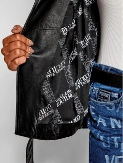 Versace Jeans Couture Γυναίκες Δερμάτινα Μπουφάν Μπουφάν δερμάτινο 73HAVP00 Μαύρο Regular Fit -Versace Jeans Couture Εκπτώσεις unnamed file 97