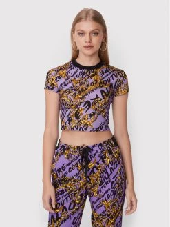 Versace Jeans Couture Γυναίκες Tops Τοπ 73HAH602 Μωβ Slim Fit