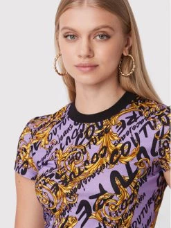 Versace Jeans Couture Γυναίκες Tops Τοπ 73HAH602 Μωβ Slim Fit -Versace Jeans Couture Εκπτώσεις unnamed file 975